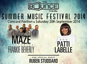 Bounce TV Summer Music Festival: Maze, Frankie Beverly & Patti LaBelle at Concord Pavilion
